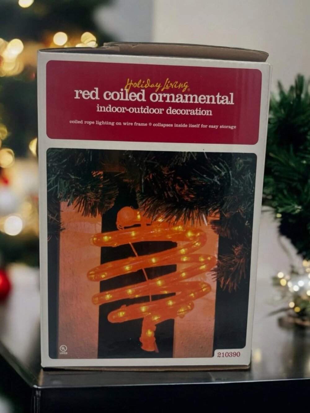 Holiday Living Red Coiled Lighting Rope Ornamental Indoor-Outdoor Decoration